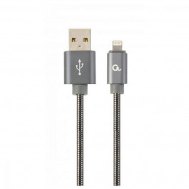 Cablexpert Premium Steel USB/Apple Lightning Gray 2m (CC-USB2S-AMLM-2M-BG)