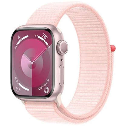 Apple Watch Series 9 GPS 41mm Pink Aluminum Case w. Light Pink S. Loop (MR953) - зображення 1