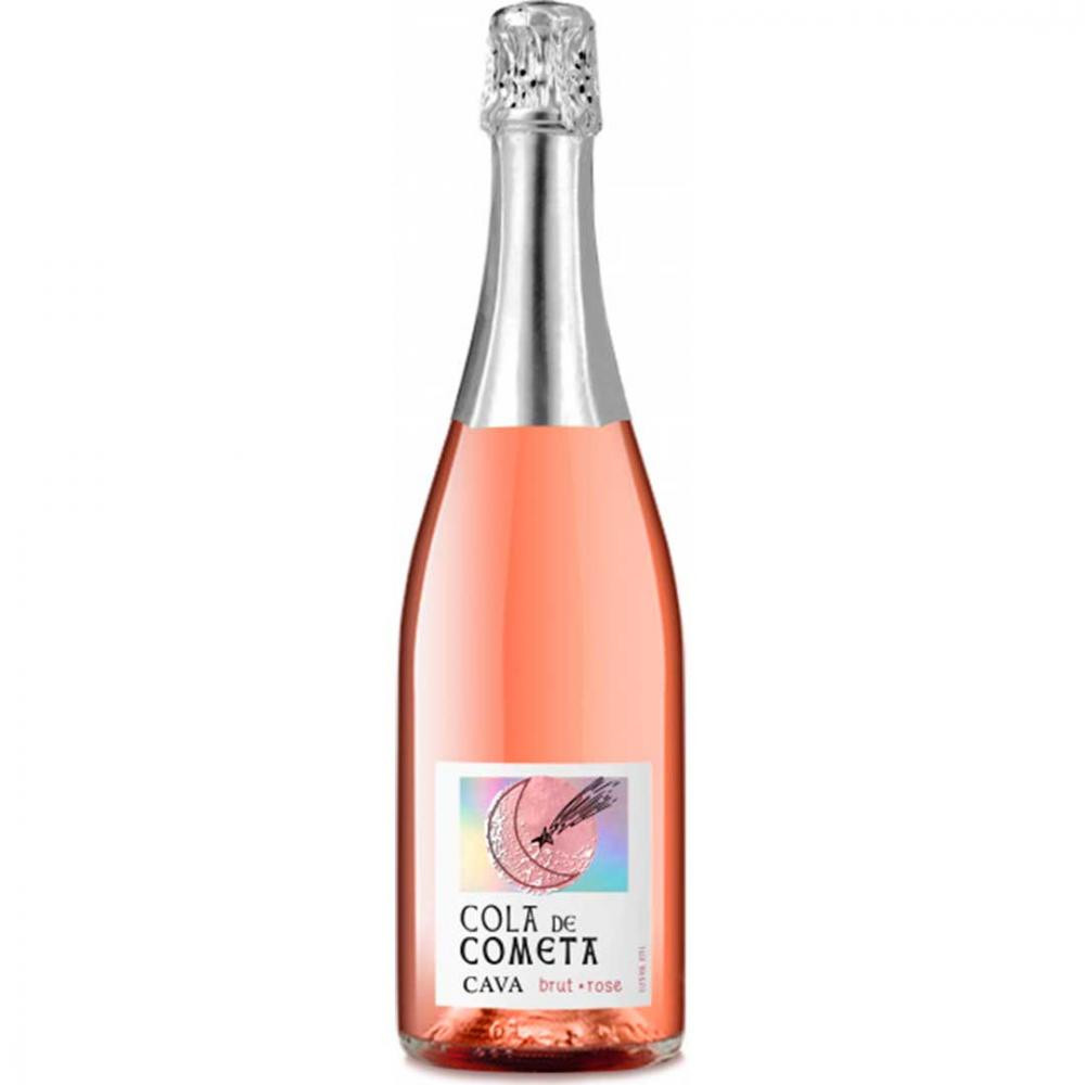 Cola de Cometa Вино ігристе  Cava рожеве брют 11.5%, 750 мл (8420209038420) - зображення 1
