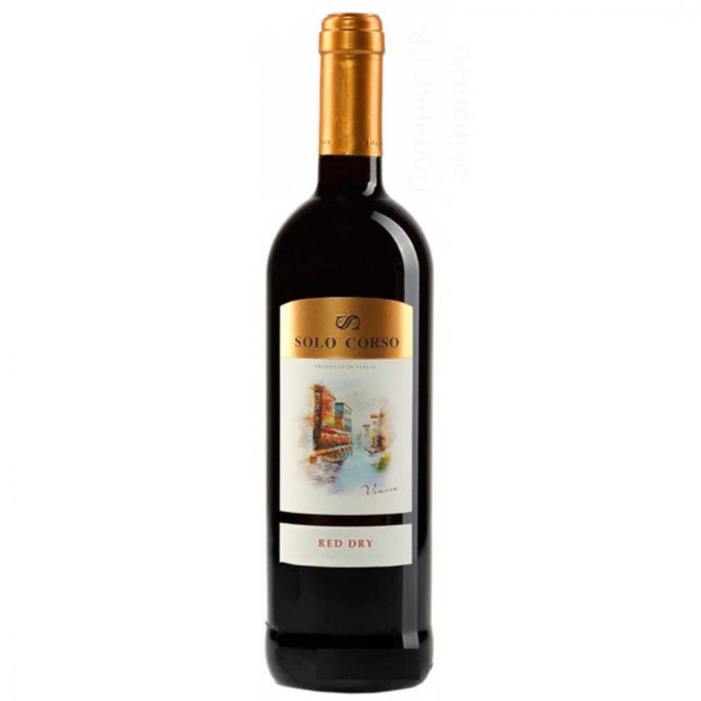 Solo Corso Вино  червоне сухе 11%, 750 мл (8011510022316) - зображення 1