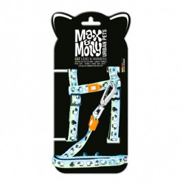Max & Molly Cat Harness/Leash Set Black Sheep Набір шлейки та повідця для котів, малюнок "Чорна вівця" 1 шт. (42