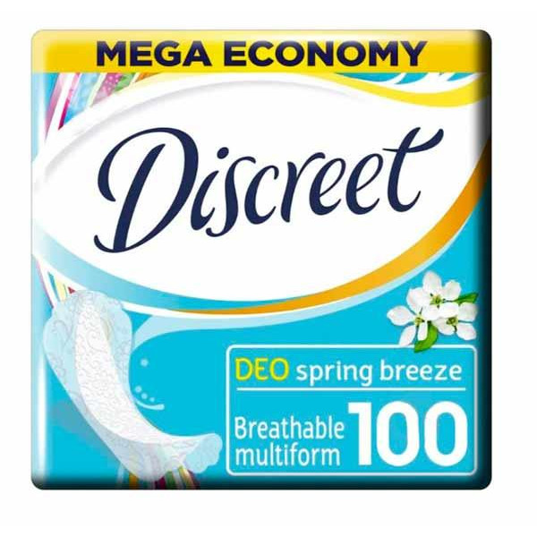 Discreet Прокладки  ЩоденнІ прокладки  Deo Spring Breeze 100 шт 100 шт. - зображення 1