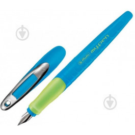 Herlitz Ручка перьевая  My.pen Blue-Neon голубая 10999761 для правши