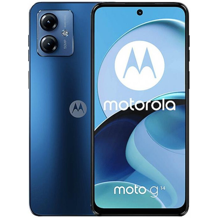 Motorola G14 4/128GB Sky Blue (PAYF0027) - зображення 1
