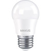MAXUS LED G45 5W 3000K 220V E27 (1-LED-741) - зображення 1