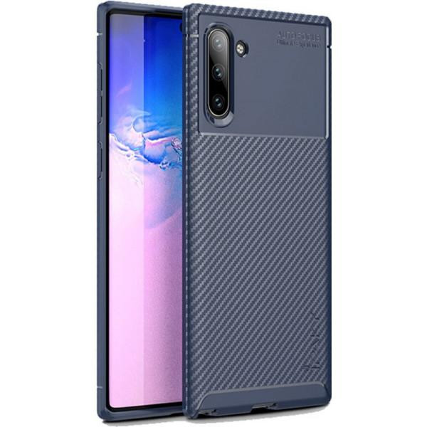 iPaky Carbon Fiber Series Samsung N970 Galaxy Note 10 Navy Blue - зображення 1