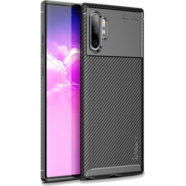 iPaky Carbon Fiber Series Samsung N975 Galaxy Note 10+ Black - зображення 1