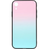 TOTO Gradient Glass Case iPhone XR Turquoise - зображення 1