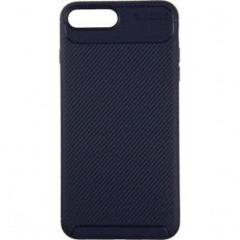 iPaky Carbon Fiber Soft TPU Case iPhone 7 Plus/8 PlusBlue