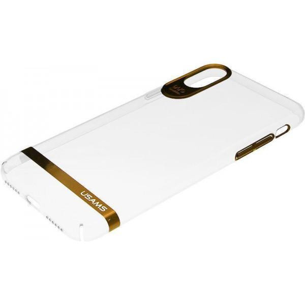 USAMS Q-plating Series iPhone X Light Gold (IPXQD03) - зображення 1