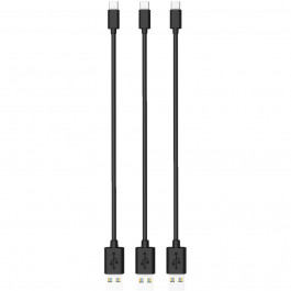 TIMSTOOL USB to Micro USB 0.21m 3pcs Black (DC21-MU-BL)