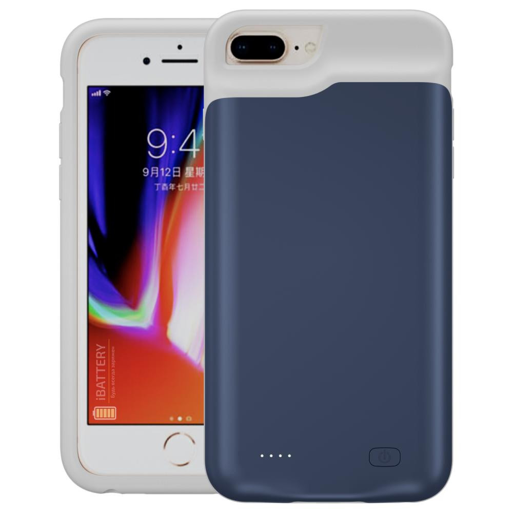 iBattery Battery case  для iPhone 6/6s/7/8 Plus Slan 6500 mAh blue - зображення 1