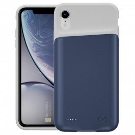 iBattery Power case  для iPhone XR Slan 6000 mAh blue