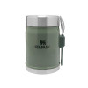 Stanley Classic Legendary Food Jar + Spork 0.4 л Hammertone Green (10-09382-004) - зображення 1
