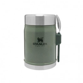   Stanley Classic Legendary Food Jar + Spork 0.4 л Hammertone Green (10-09382-004)