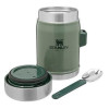 Stanley Classic Legendary Food Jar + Spork 0.4 л Hammertone Green (10-09382-004) - зображення 2