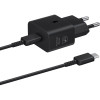 Samsung 25W PD Power Adapter (with Type-C cable) Black (EP-T2510XBE) - зображення 4