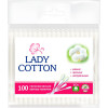 Lady Cotton Палочки ватные  п/э, 100шт (4820048487351) - зображення 1