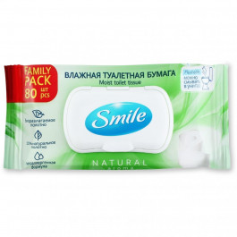 Smile Туалетний папір вологий  Family Pack одношаровий 80 шт. (4823071642278)