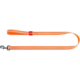 Collar Поводок для собак водостойкий  WAUDOG Waterproof, светоотражающий, S, Ш 15 мм, Дл 305 cм Оранжевый (