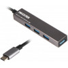 Maxxter USB Type-C 4хUSB3.0 Dark Grey (HU3C-4P-02) - зображення 1