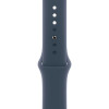 Apple Watch Series 9 GPS + Cellular 45mm Silver Aluminum Case w. Storm Blue Sport Band - S/M (MRMG3) - зображення 3