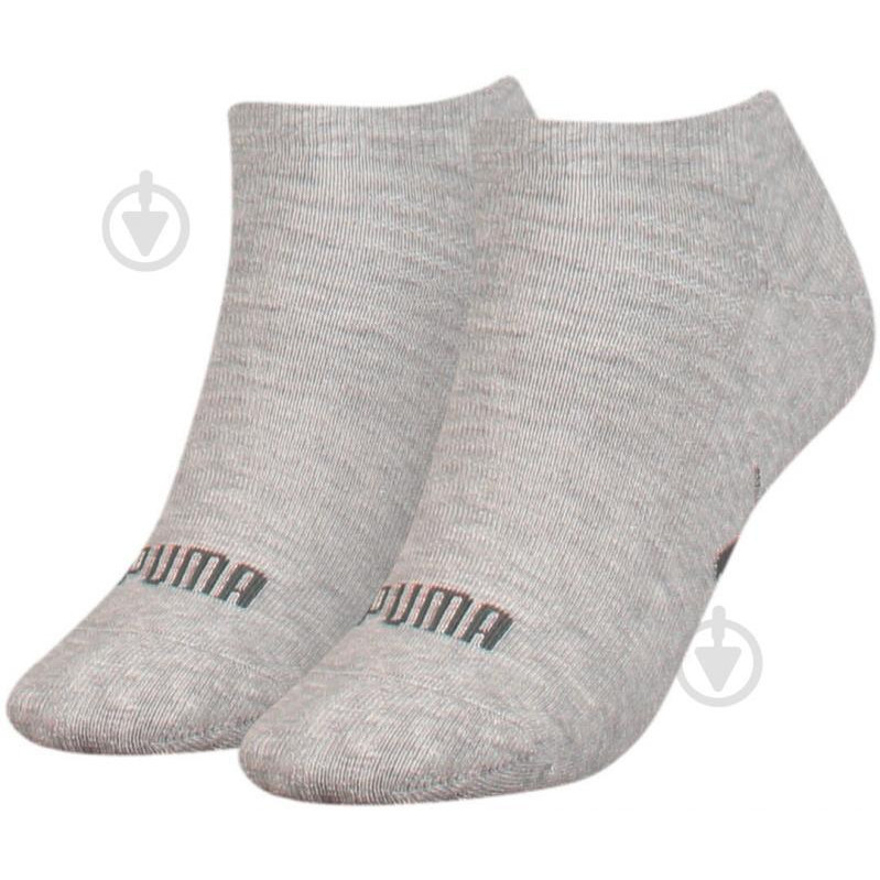 PUMA Набір шкарпеток  Women&#39;s Sneaker Socks 2 pack 90795503 39/42 2 пари Grey/Melange (8720245031417) - зображення 1