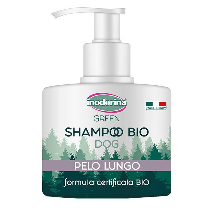 Inodorina Green Shampoo Bio Long Haired Dog Органічний шампунь для довгошерстих собак 250 мл (8031398252674) - зображення 1