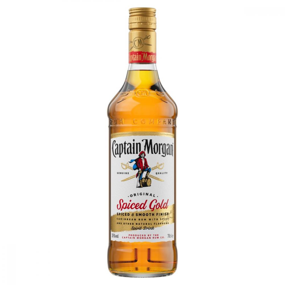 Captain Morgan Ромовый напиток Spiced Gold 1 л 35% (5000299223055) - зображення 1