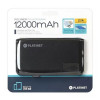 Platinet 12000mAh 5W 2.1A polymer USB + LCD Black (43799) - зображення 4