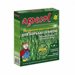 AGRECOL Добриво для газонів та боротьби з мохом NPK (15-0-0) 1,2 кг,