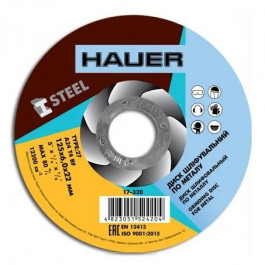 Hauer Диск шліфувальний по металу, тип 27, 125х6,0х22, (17-320)