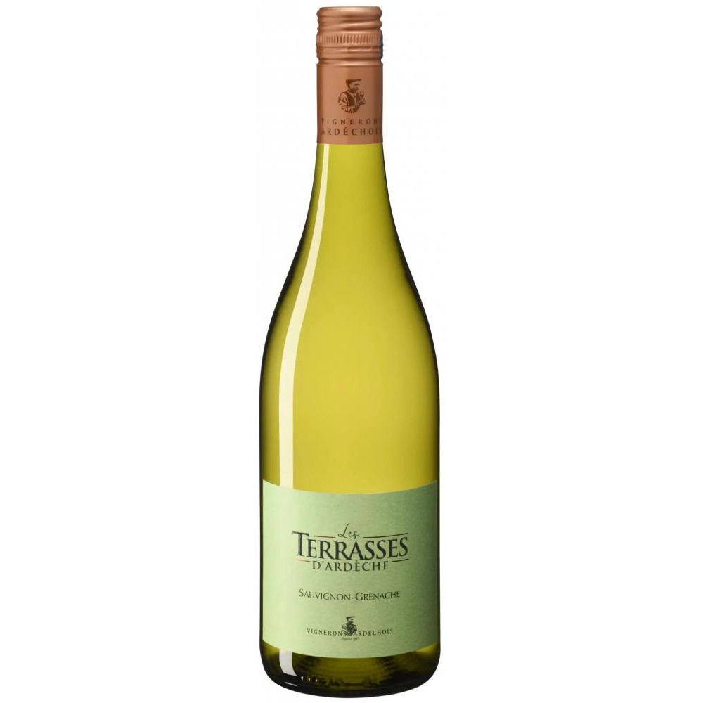 Uvica Вино  Terrasses Ardeche IGP, сухе біле, 0.75л 12% (BDA1VN-UVC075-010) - зображення 1