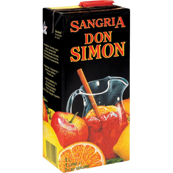 Garcia Carrion Вино ароматизоване Don Simon "Sangria" (солодке, червоне) 1л, тетрабрік (BDA1VN-VGC100-001) - зображення 1