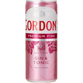 Gordon's Алкогольний напій  Pink Gin-Tonic, 6.4% 0.25л (BDA1GN-GGO025-002)