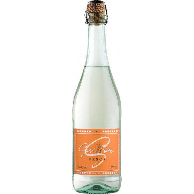 San Mare Алкогольный напиток Pesca (со вкусом персика, полусладкое, белое) 0.75л (BDA1VN-SMR075-003) - зображення 1