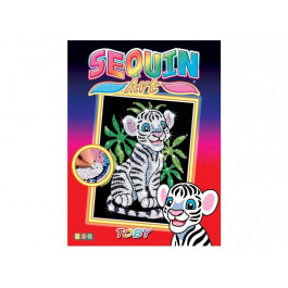 Sequin Art RED Toby the White Tiger Cub (SA0906)