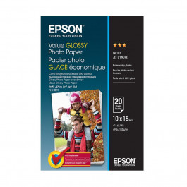 Epson 100mmx150mm Value Glossy Photo Paper 20 л. (C13S400037)