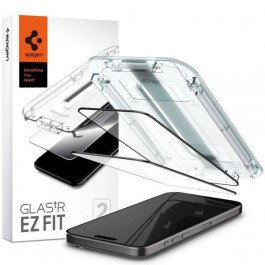   Spigen iPhone 15 Pro Glas.tr EZ FIT Fc 2-pack Black AGL06893