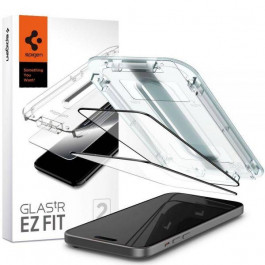   Spigen iPhone 15 Plus Glas.tr EZ FIT Fc 2-pack Black AGL06884