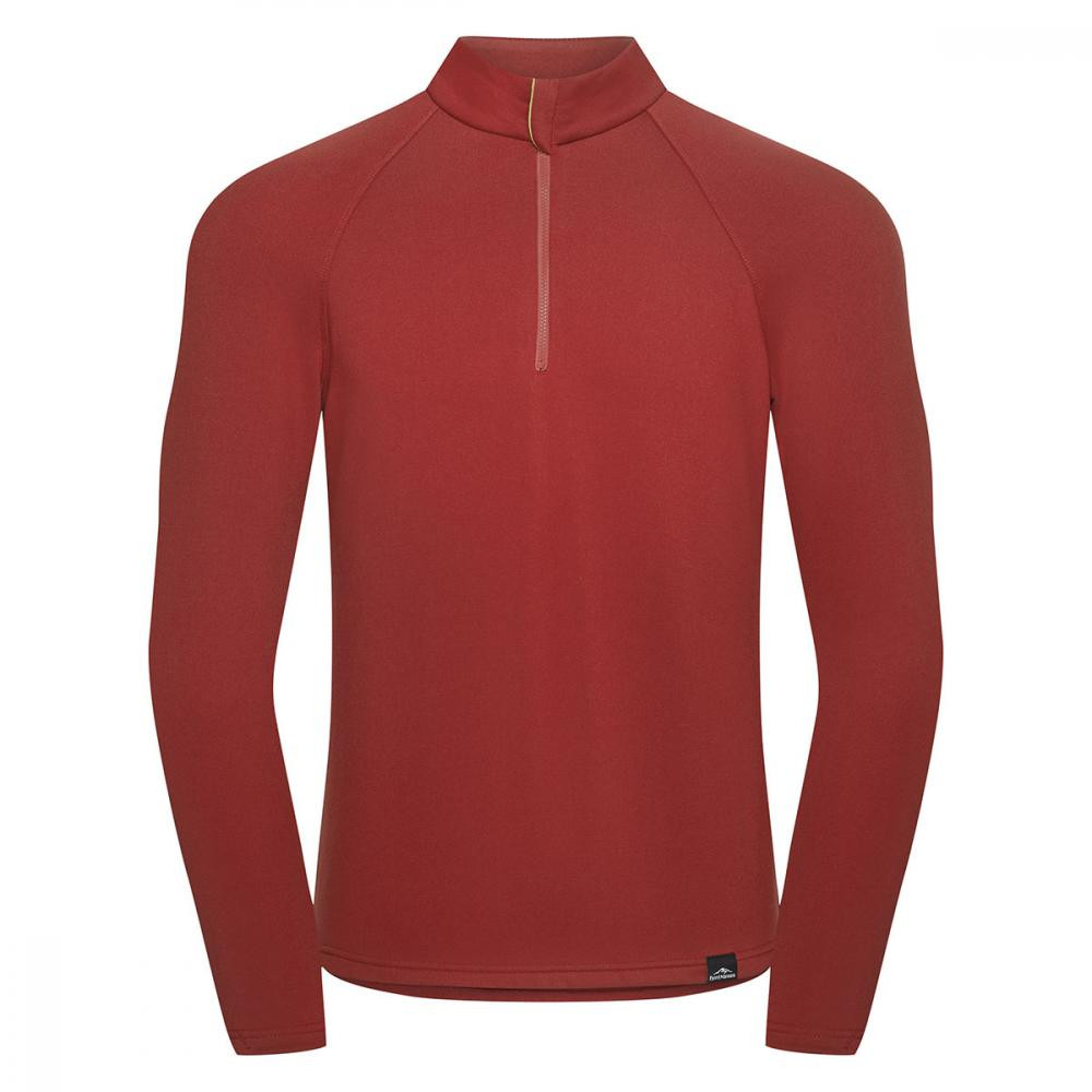 Fjord Nansen Кофта  VIK 1/4 ZIP - Oaky Red L - зображення 1