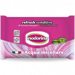 Inodorina Refresh Sensitive Wipes For Dogs and Cats Acqua Micellare Серветки для собак і котів з міцилярною во