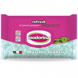 Inodorina Refresh Wipes For Dogs and Cats Muschio Bianco Серветки для собак і котів з ароматом мускусу 40 шт (