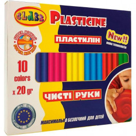 CLASS Пластилін 10 кольорів 20 гр  MAXI (40) 7645С (11060470)