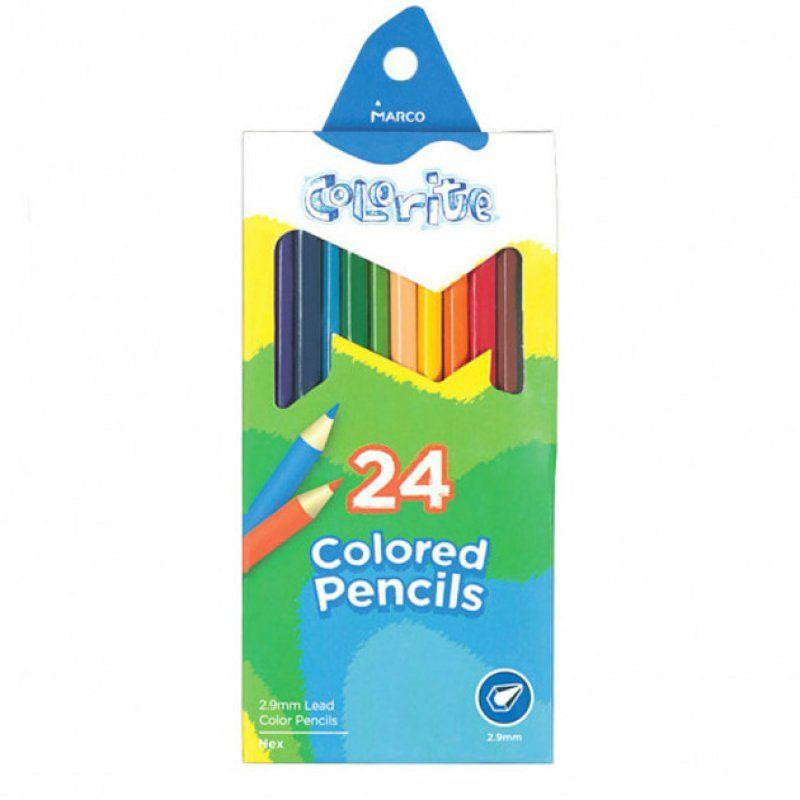 Marco Карандаши цветные Colorite 12 штук/24 цвета (1100-24CB) - зображення 1