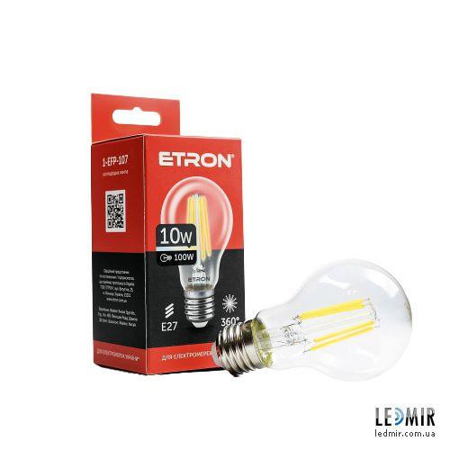 Etron LED Filament 1-EFP-107 A60 10W 3000K E27 - зображення 1