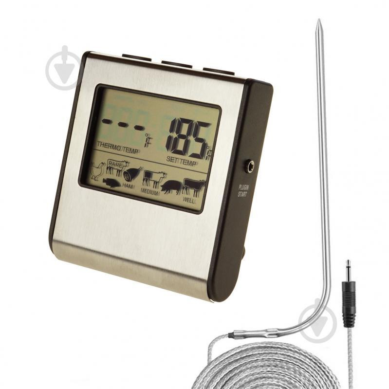 RenGard Термометр електронний  зі щупом сріблястий (59840002) (59840001) - зображення 1