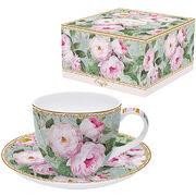 Easy Life Чашка для чаю з блюдцем Roses in Bloom 200мл R1036#ROBL