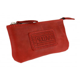 SULLIVAN Ключниця шкіряна сумочка для ключів  k4(5.5) червона