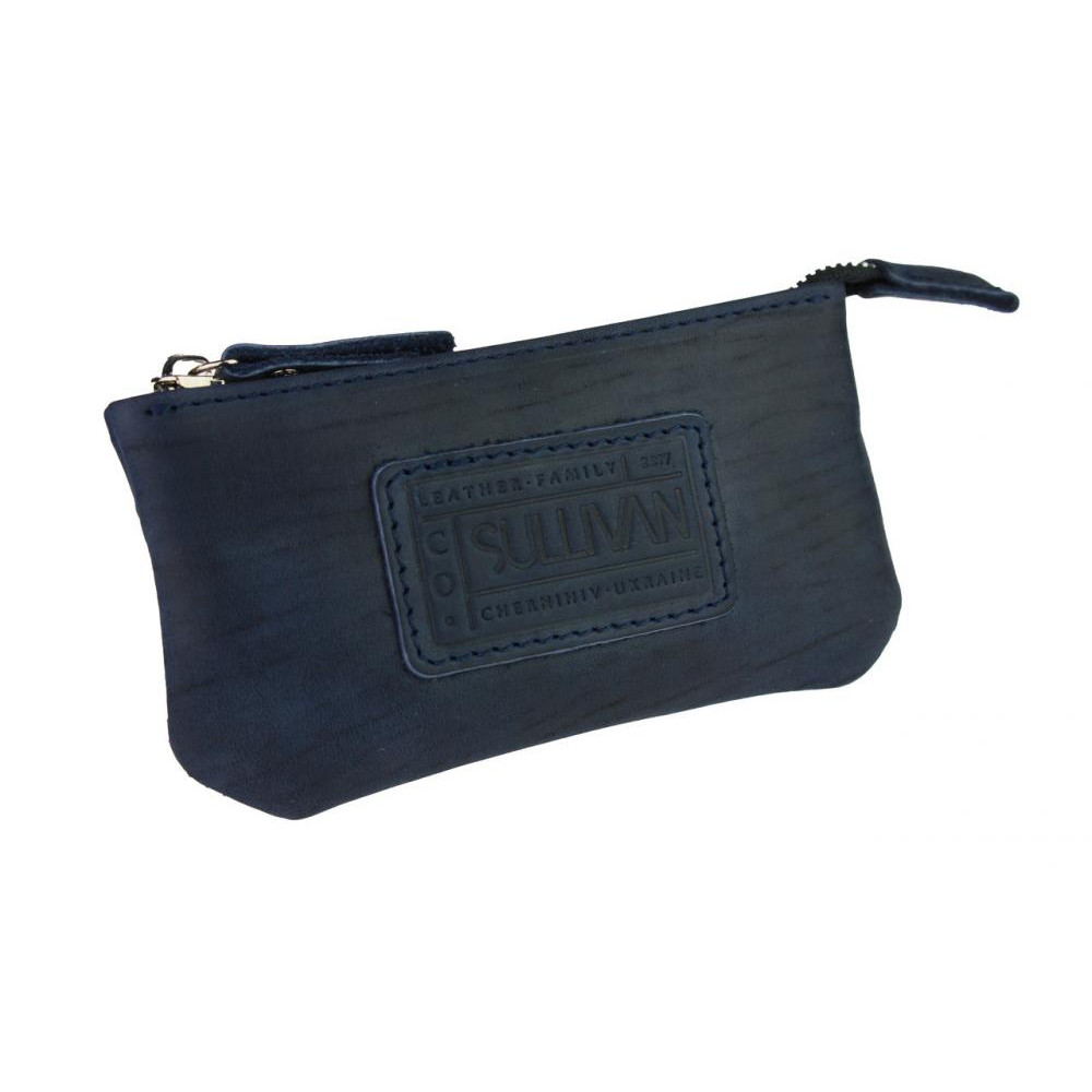 SULLIVAN Ключниця шкіряна сумочка для ключів  k3(5.5) синя - зображення 1